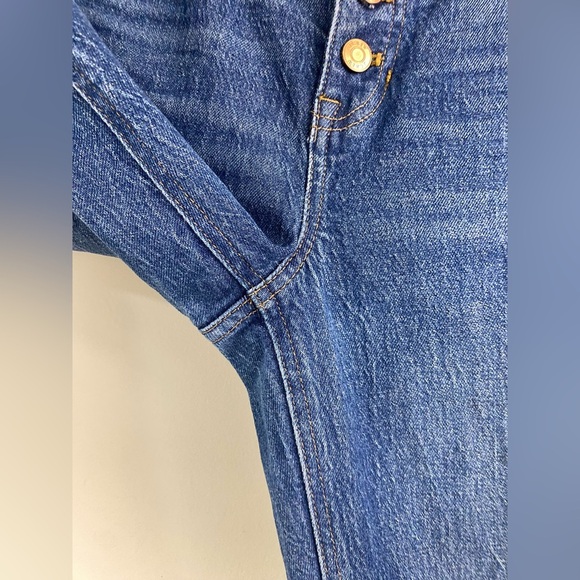 J. Crew 10" demi-boot crop jean in Stone Street wash Button fly BF545 - Picture 7 of 10